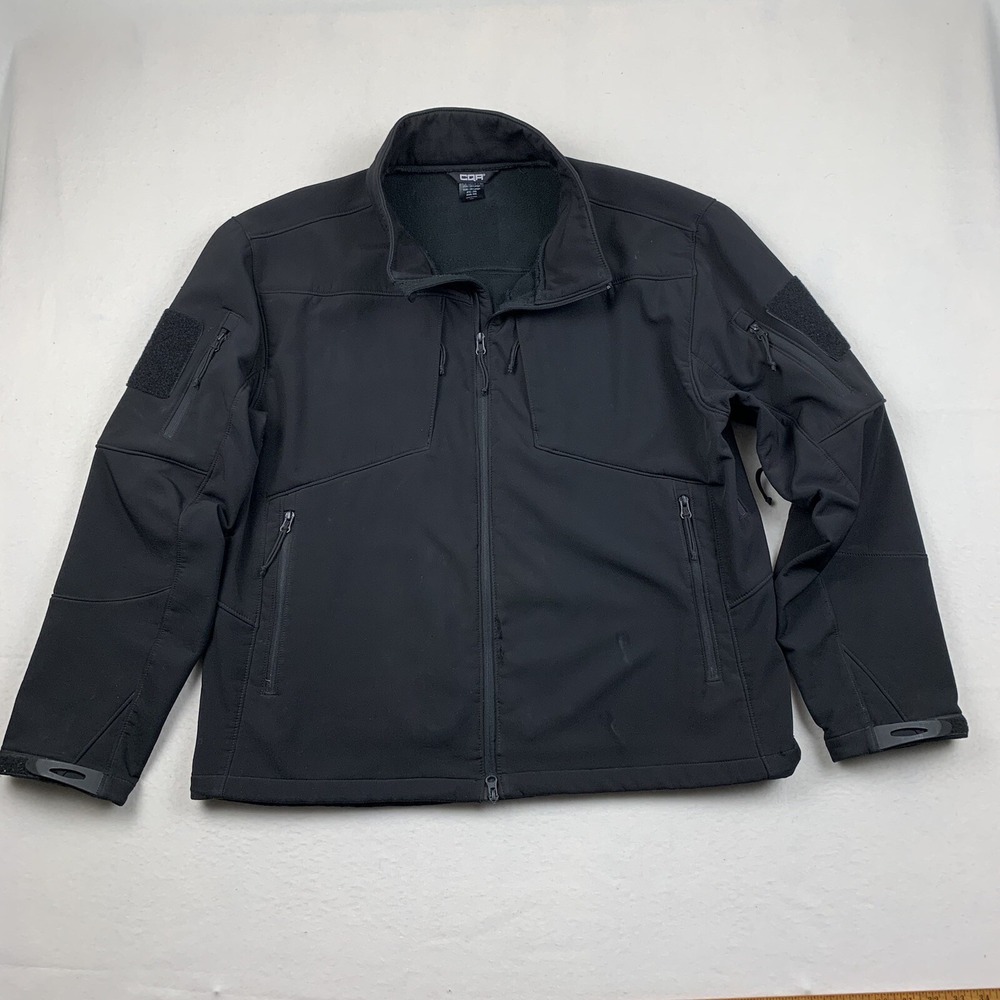 CQR Jacket‎ Men's XXL Tactical Military Water Repellent Full Zip Softshell
